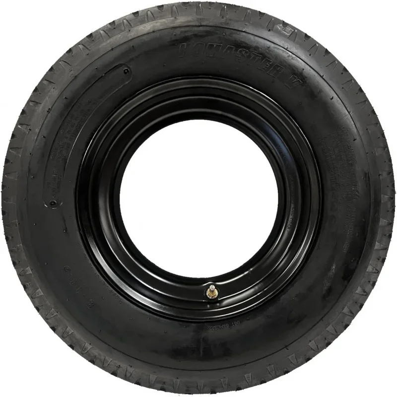 eCustomrim Pneu de reboque Homaster de rodovia resistente de 2 montados 8-14,5 LRG 14,5 pol. 6x14,5 pol. Carga estilo Donut da roda de aro RV