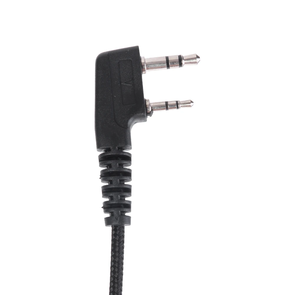 Auriculares intrauditivos de 2 pines, auriculares con micrófono PTT para Radio Baofeng Kenwood