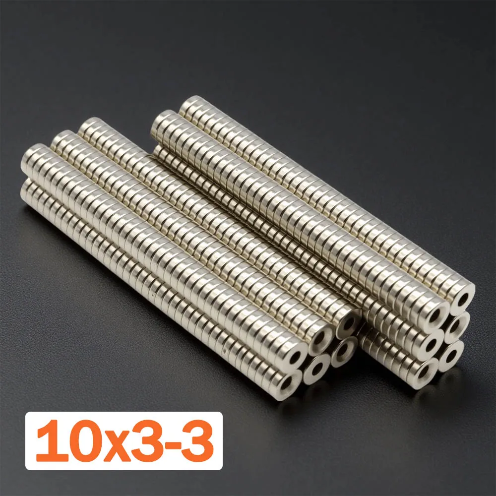 10x3-3mm Super Strong Magnet N35 Round With Holes Magnetic NdFeB Neodymium Magnet Powerful Disc imanes Refrigerator Magnets