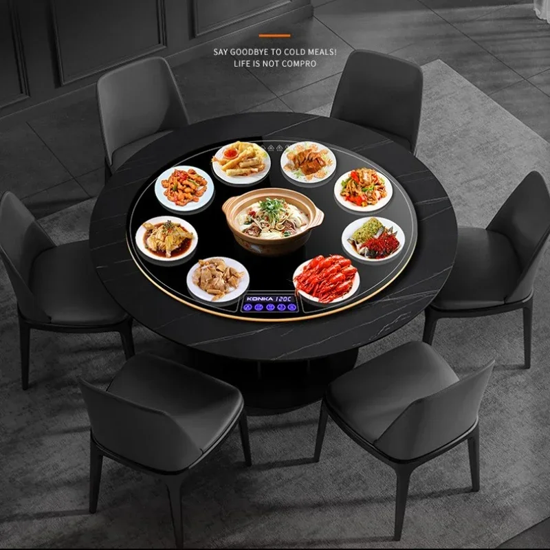 Warming Board Dining Table Electric Turntable Hot Pot Heating Vegetable