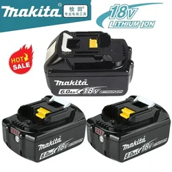 NEWS Original Makita 18v battery bl1850b BL1850 bl1860 bl 1860 bl1830 bl1815 bl1840 LXT400 6.0Ah for makita 18v tools drill