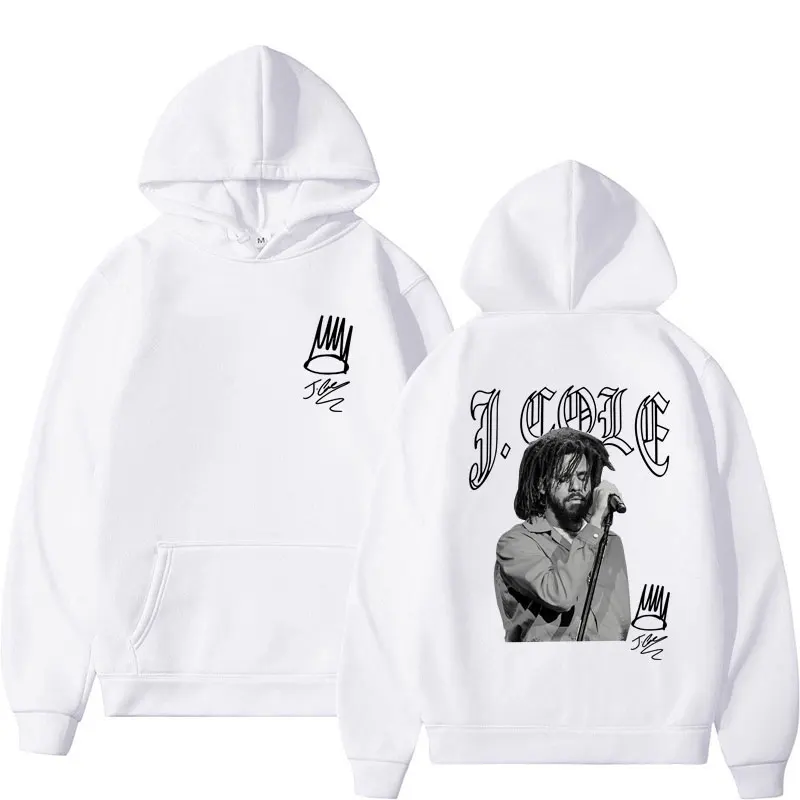 Rapper J Cole Hip Hop Print Hoodie Fashion Men Women Oversized Vintage Long Sleeve Harajuku Casual Hoodies Streetwear Pullovers