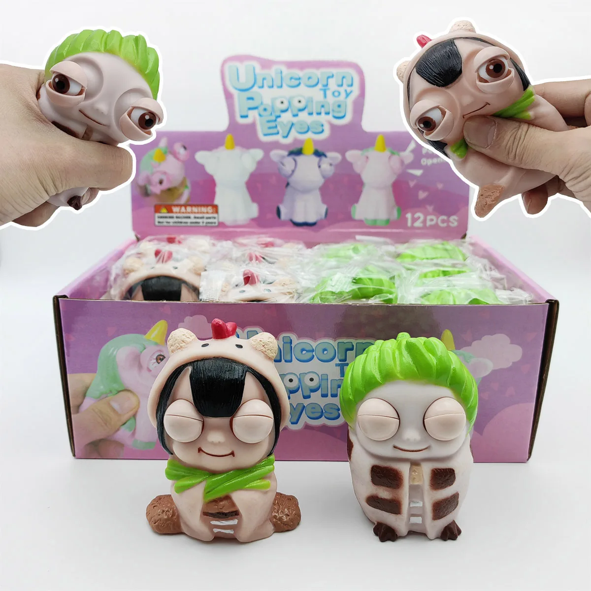 Bulging-eyed squishy toys, fragrant plush toys, eye-squinting happy stress balls, popular squeeze toys, novel and unique fidget toys for stress relief