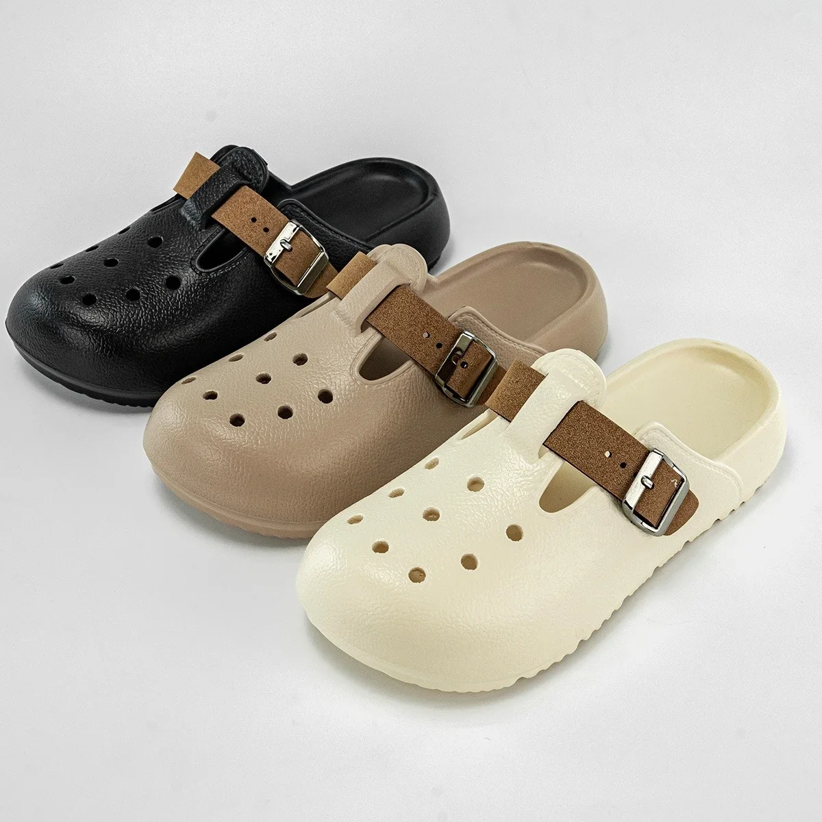 

Fashionable Spring Summer New Women's Half Slippers Anti-Slip Flat Bottom Soft Bottom Outdoor Casual Shoes