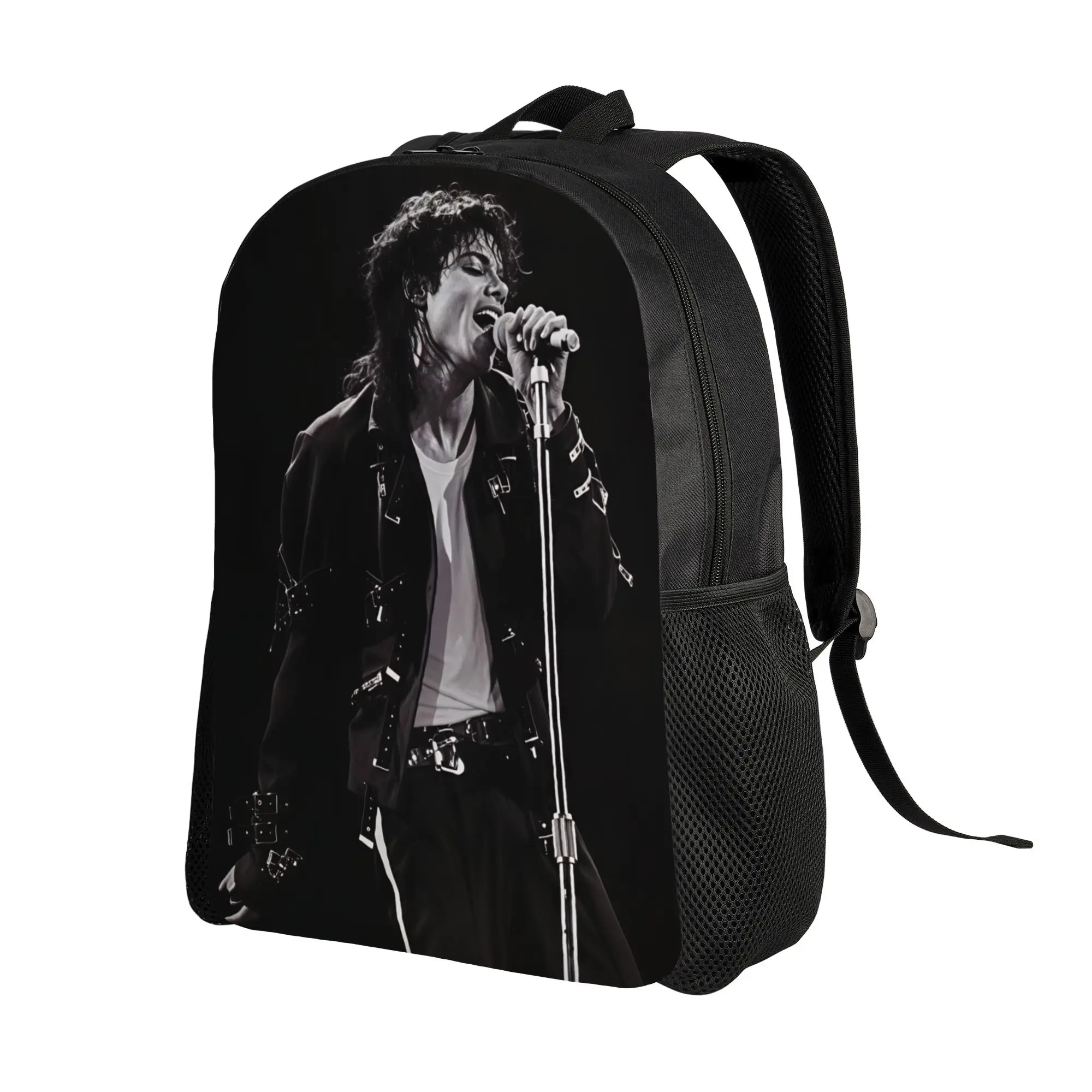 Michael Jackson King of Pop MJ Backpack  Stylish Backpacks Student Unisex University Breathable High School Bags Design Rucksack