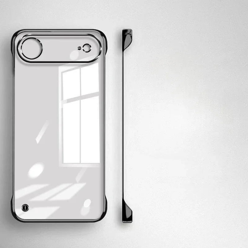 

Ультратонкий безрамный чехол для Iphone 17promax Air Slim, жесткий противоударный бампер, прозрачный чехол для iPhone17 17pro air