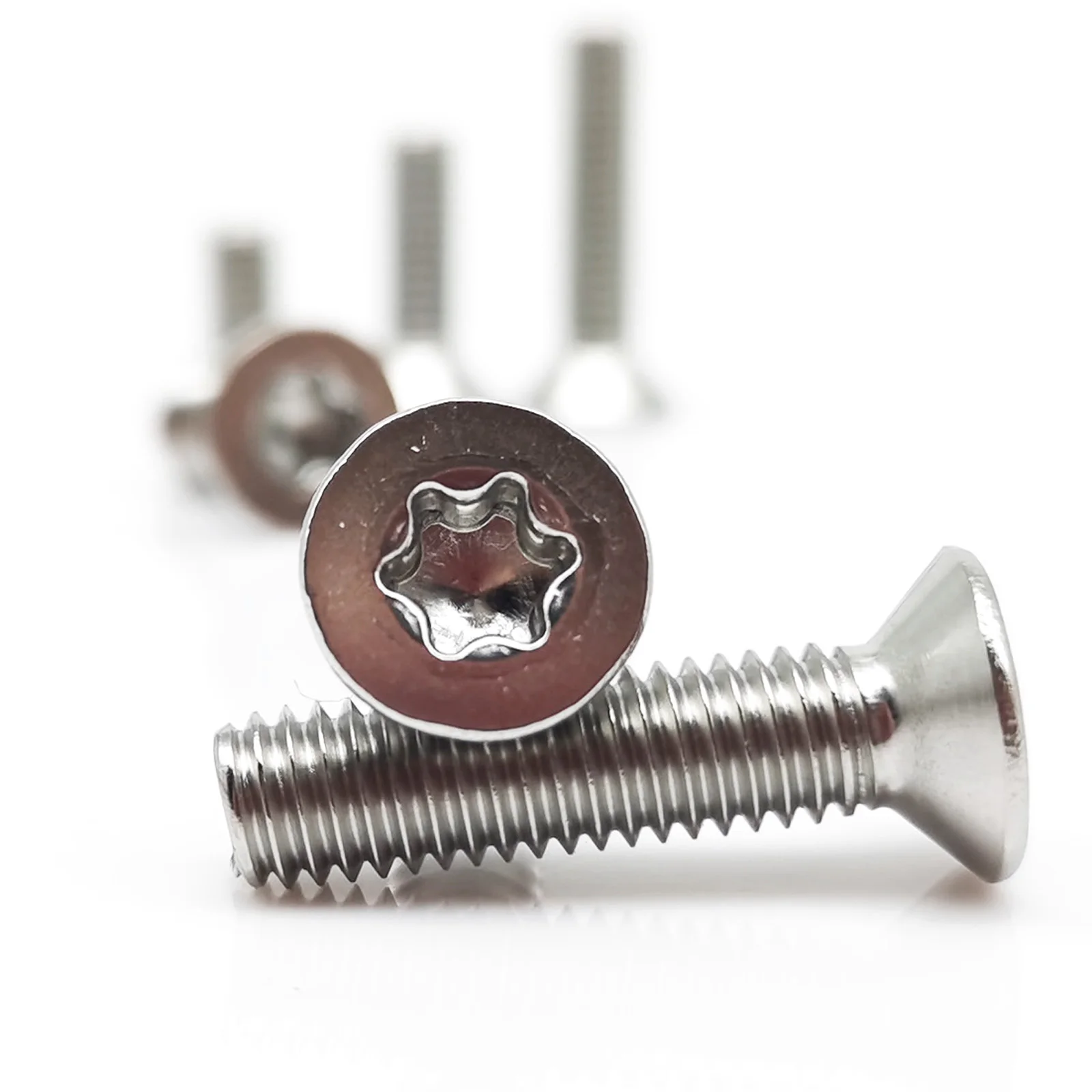 10/50pcs M1.4 M1.6 M2 M2.5 M3 M4 M5 M6 GB2673 304 A2 Stainless Steel Six Lobe Torx Flat Countersunk Head Screw Bolt L=3-60mm