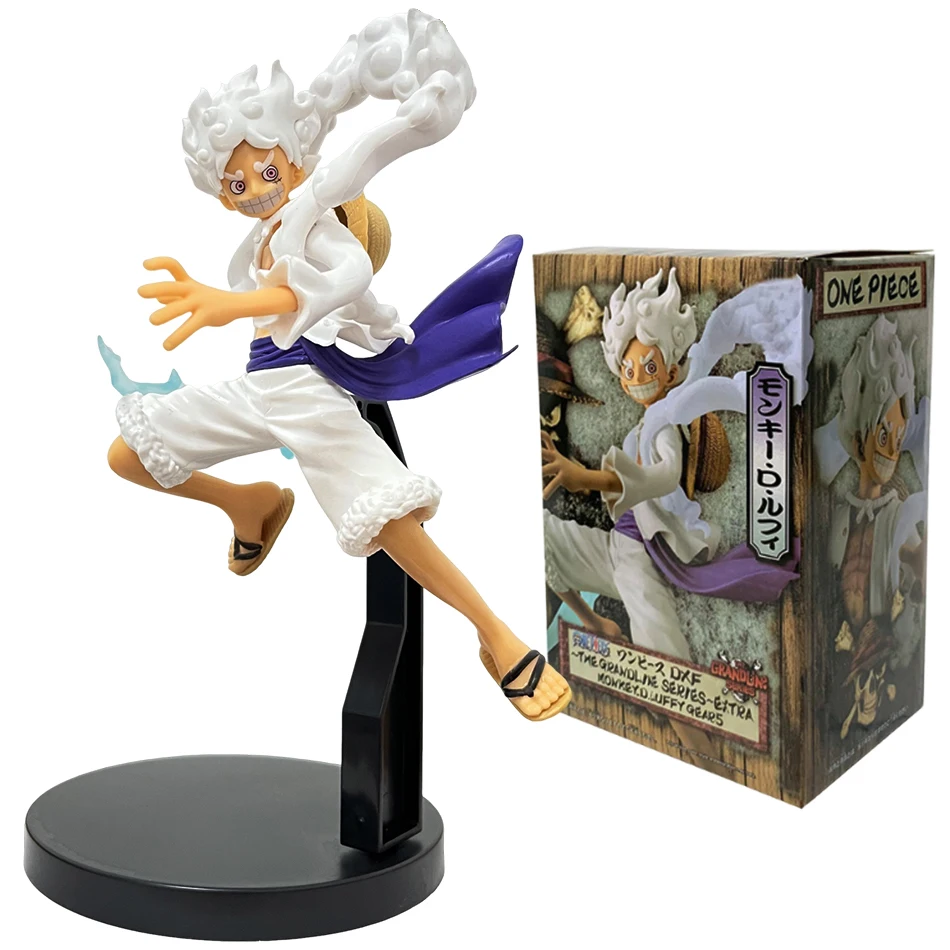 Anime 18cm Handgefertigte Sonnengott Nika Luffy Figur ohne Spezialeffekte, PVC-Modell Desktop-Ornament Anime-Spielzeug Geschenk