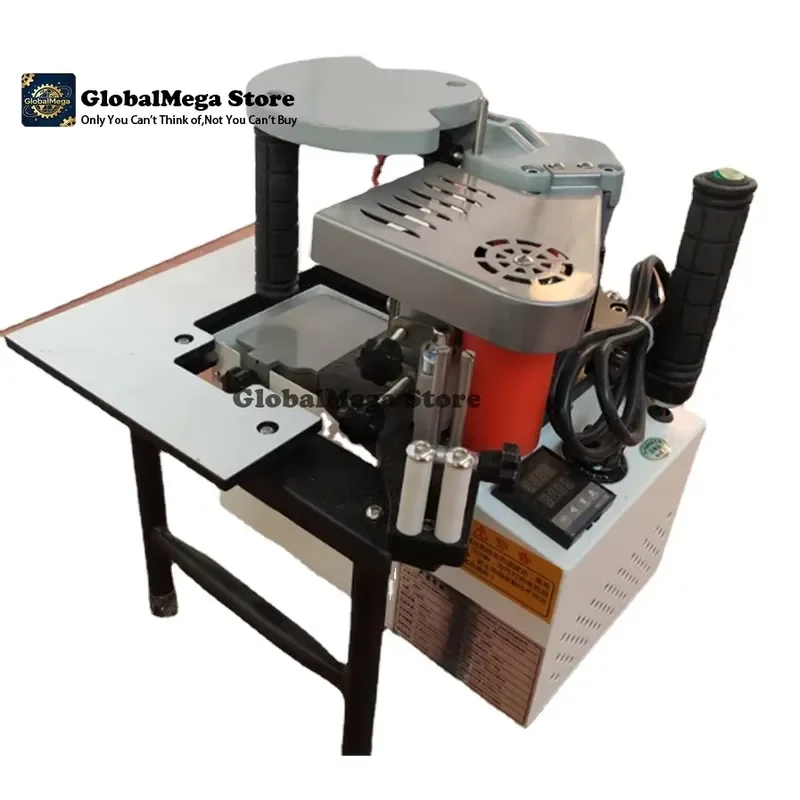2026 Latest 220V 1200W Manual Double Side Edge Banding Machine with Portable Gluing System for Woodworking DIY Furniture
