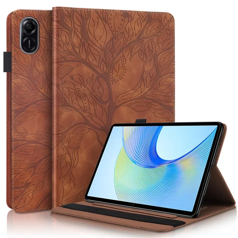 Tablet Funda For Honor Pad X9 Case 11.5 inch Embossed Tree Flip Wallet Stand Case For Honor Pad X9 X 9 Case Cover Coque 11.5