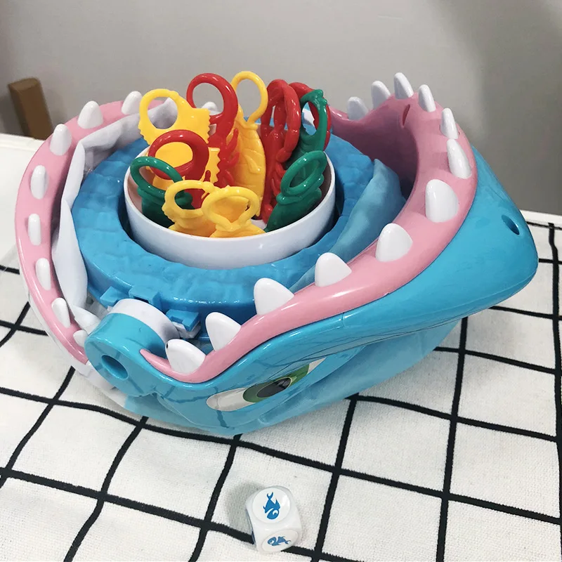 Fun Shark Bite Board Game Prank fishing touch great white shark Action Games Snag the Fish and Be The Winner For 2-4 Players