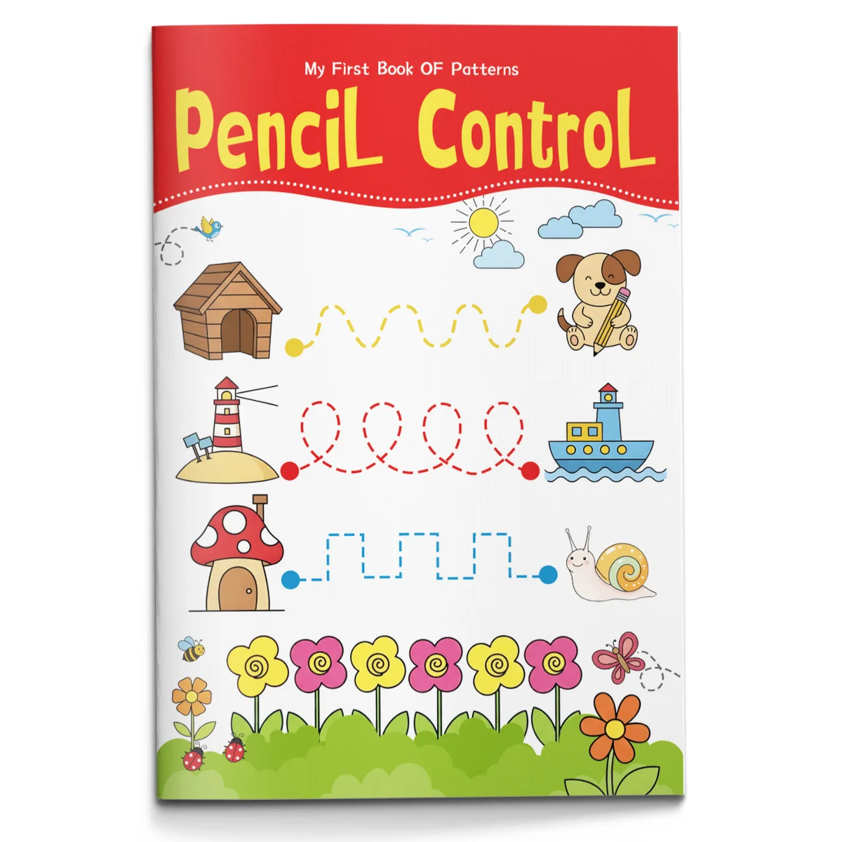 Pencil Control Activity Book for Kids, Tracing Lines and Shapes Workbook, Early Writing Practice Book