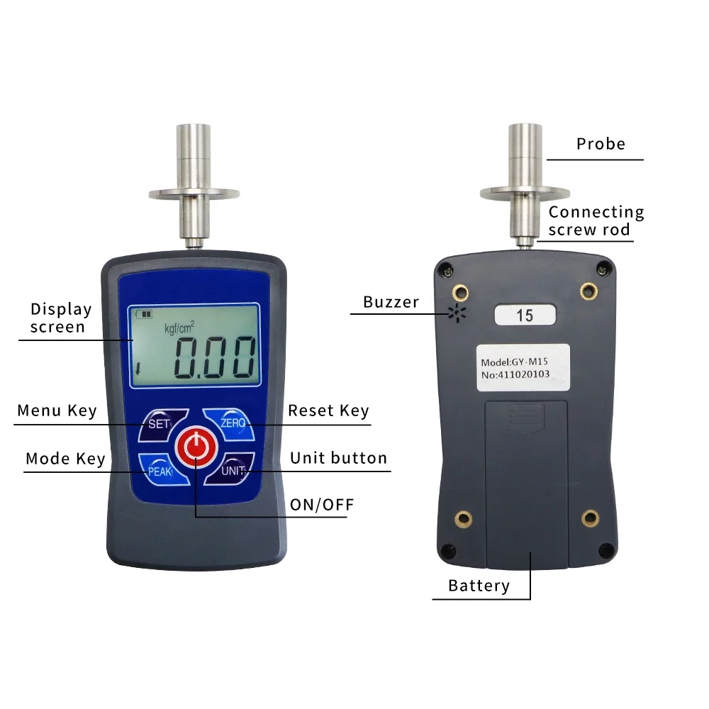 Digital Fruit Hardness Tester Fruit Penetrometer For Apples Pears Strawberries And Grapes Etc Fruit Sclerometer Measurement