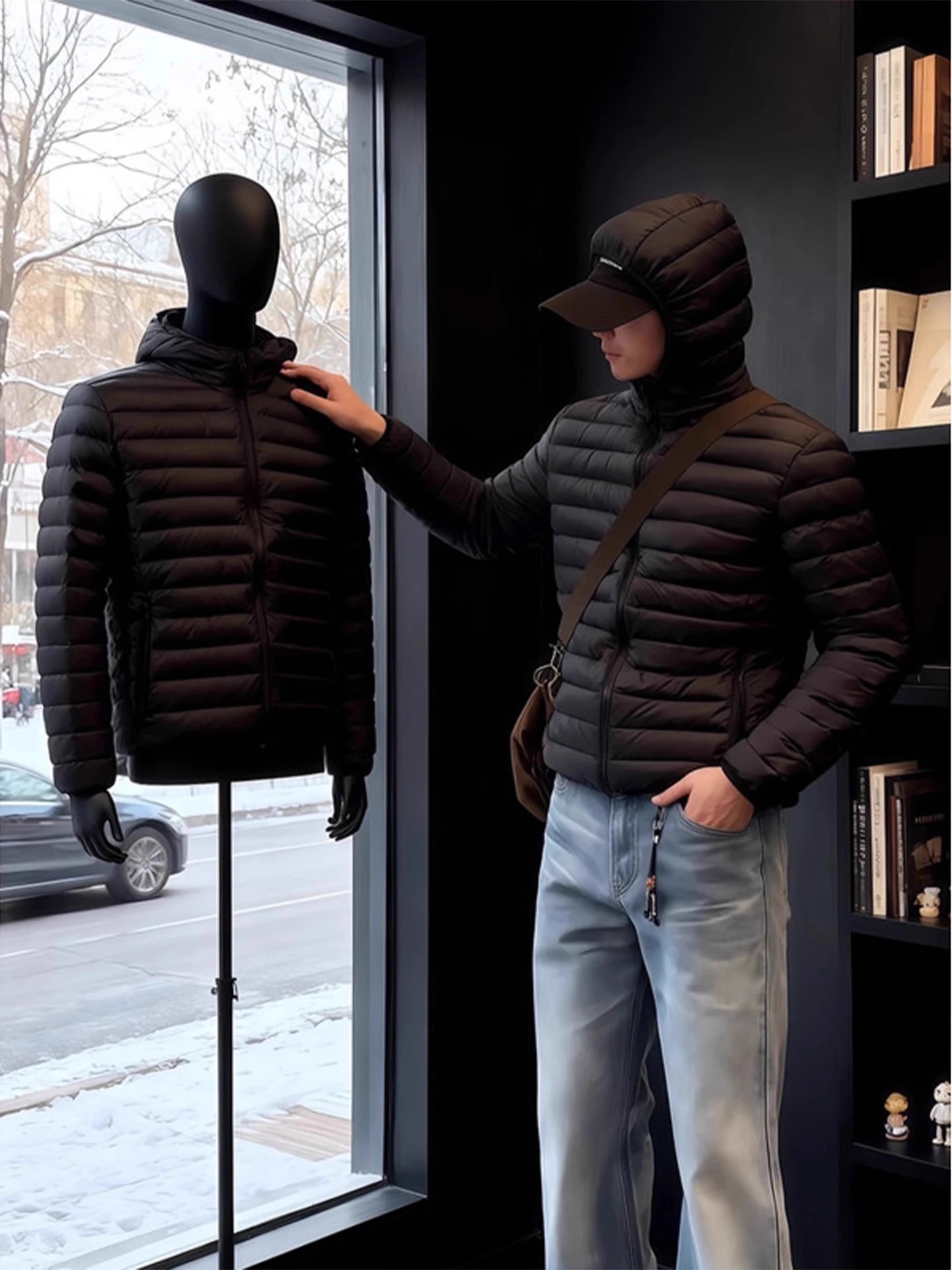 

Американская легкая пуховая куртка для мужчин: зимняя модная брендовая теплая хлопковая куртка для мальчиков, устойчивая к холоду, верхняя одежда для мальчиков