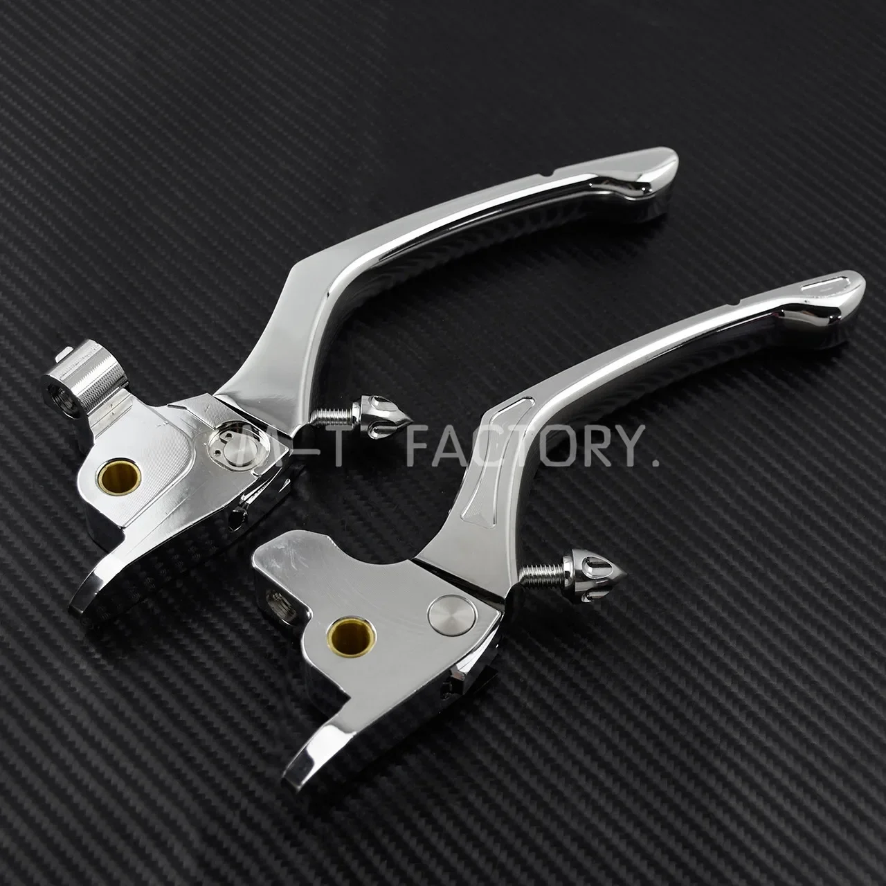 Chrome Brake Clutch Lever Regulator Clutch Set For Harley Touring 2017-Later Street Road Glide FLHR FLTRX and 2019 Trike Models