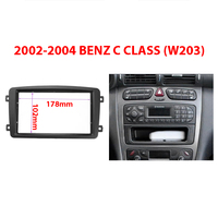 Car Radio Fascia DVD Player Panel Stereo Dash Frame for BENZ Mercedes W203 W209 2002-2004 Easy Installation