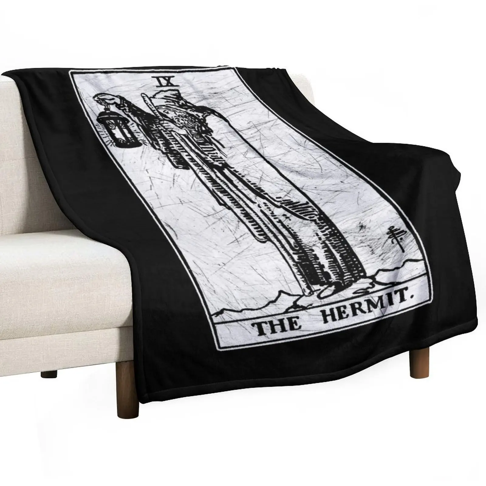 The Hermit Tarot Card - Major Arcana - fortune telling - occult Throw Blanket Sleeping Bag Quilt for sofa Blankets