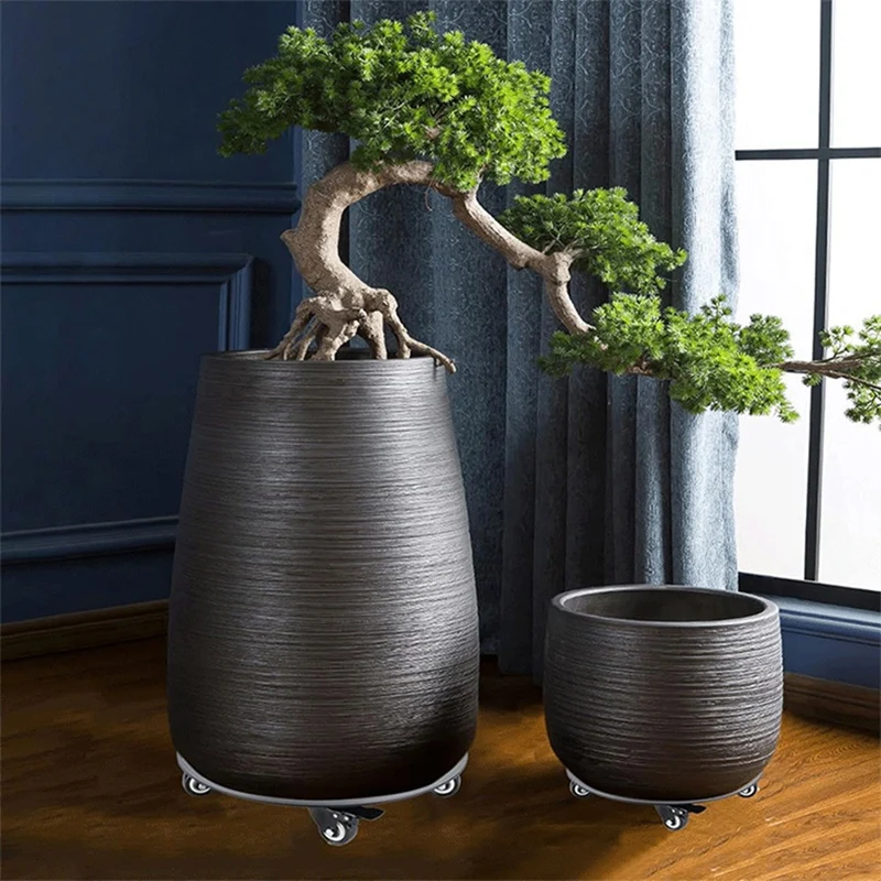 ABRE-Plant Stand With Wheels,3.0Mm Thick Aluminum Alloy Plantcaddy With Wheels Heavy Duty, Rolling Plant Stand Holds 500Lbs