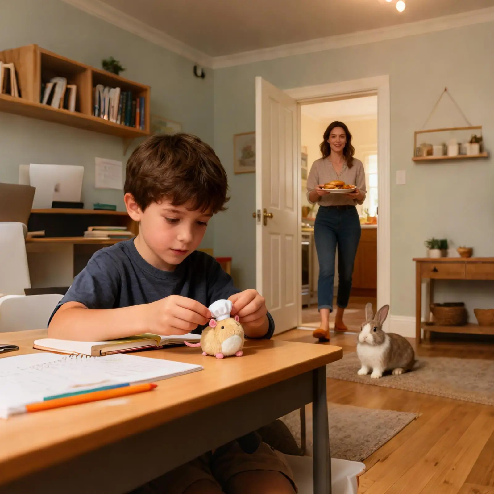 

Stuffed Mouse Plush Chef Mouse Plush Squeeze Toy Fidget Stuffed Animal Desk Ornament For Office Workers Students Kids Adults