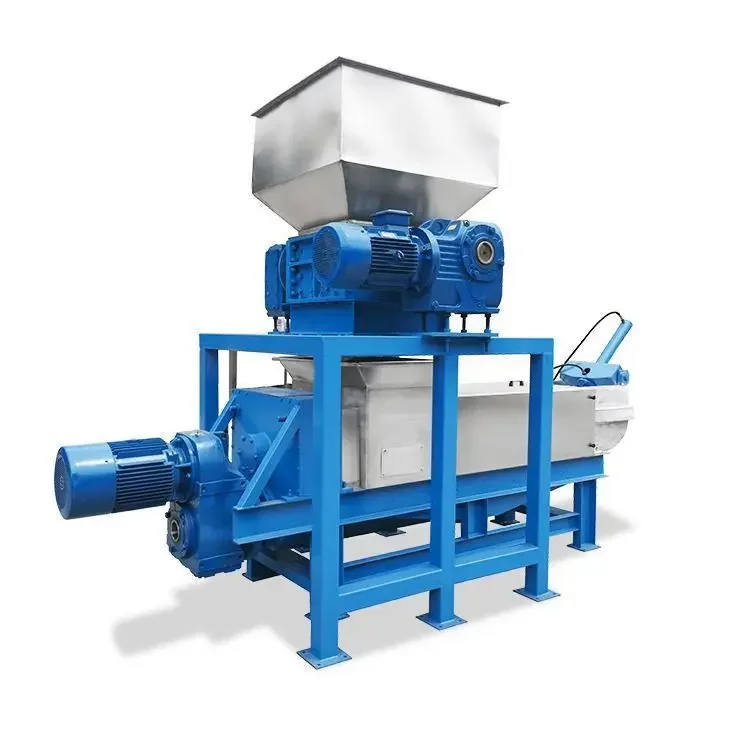 High quality kitchen waste food screw press dewatering machine/spent grains dewatering machine/food waste disposer korea