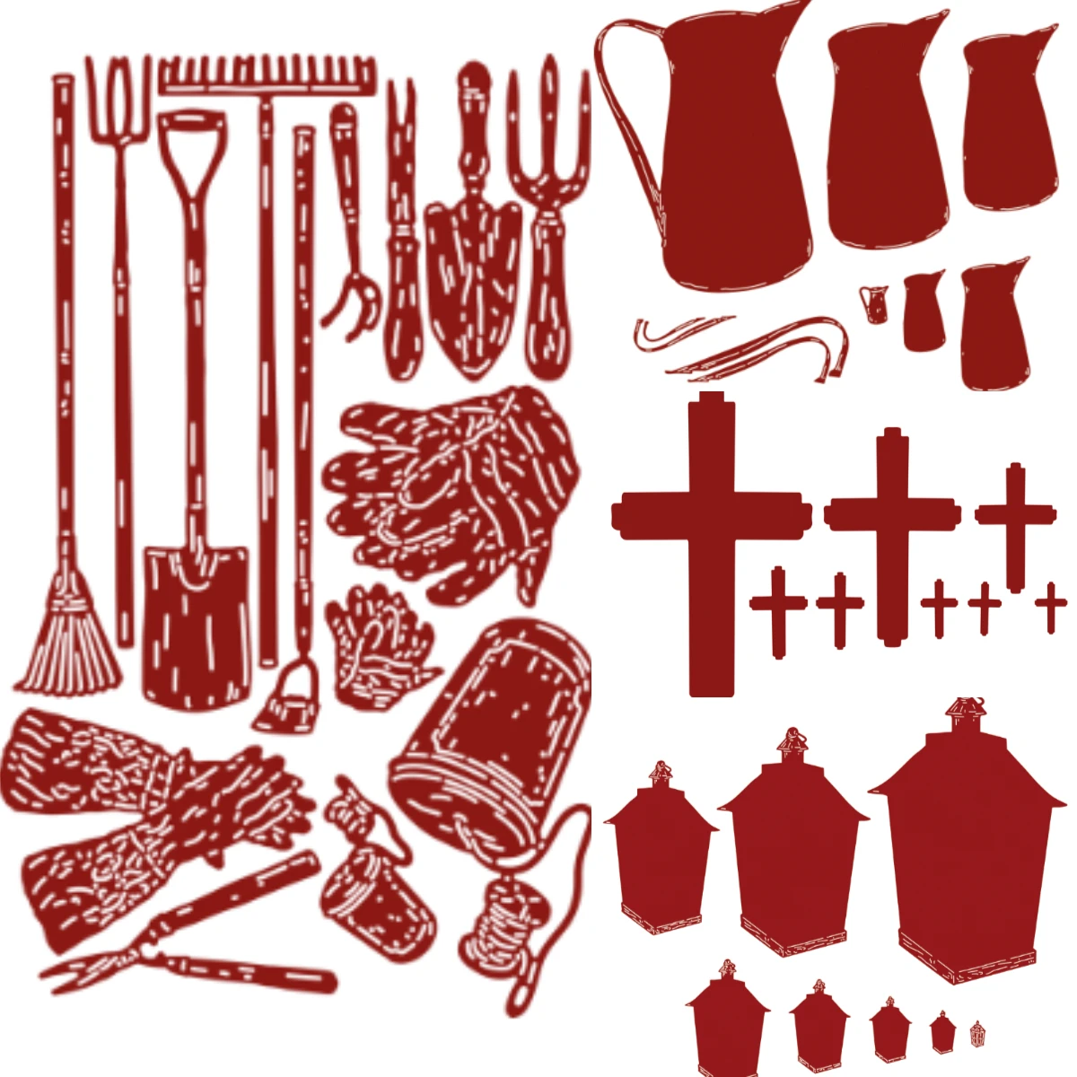 

Kettle and Bird Cage 2025 New Dies Scrapbook Diary Decoration Stencil Embossing Template DIY Greeting Card Handmade