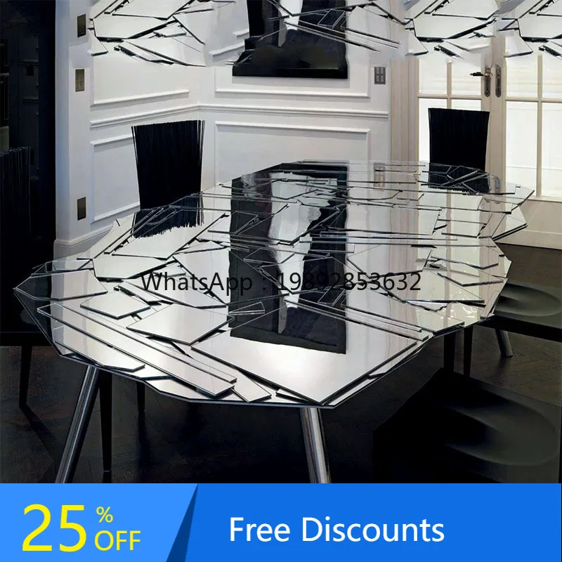 

Журнальный столик из сращенного стекла, современный, элитный, легкий, роскошный, для маленькой квартиры, гостиной, дома, боковой столик из нержавеющей стали