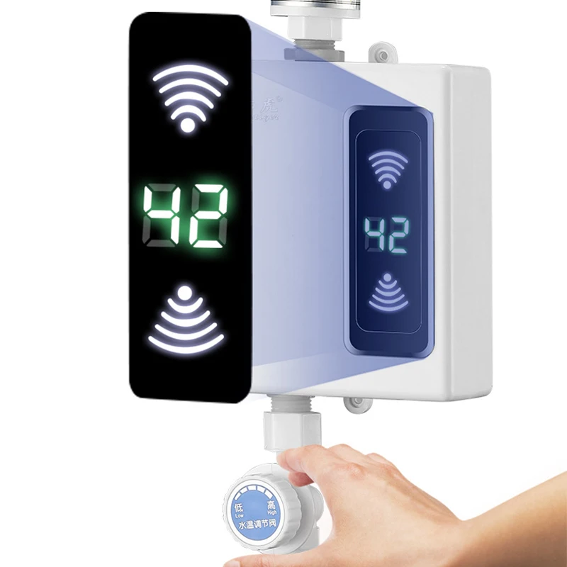 3000w 220v aquecedor de água do banheiro cozinha instantânea elétrico aquecedor de água quente da torneira temperatura display torneira do chuveiro tankless