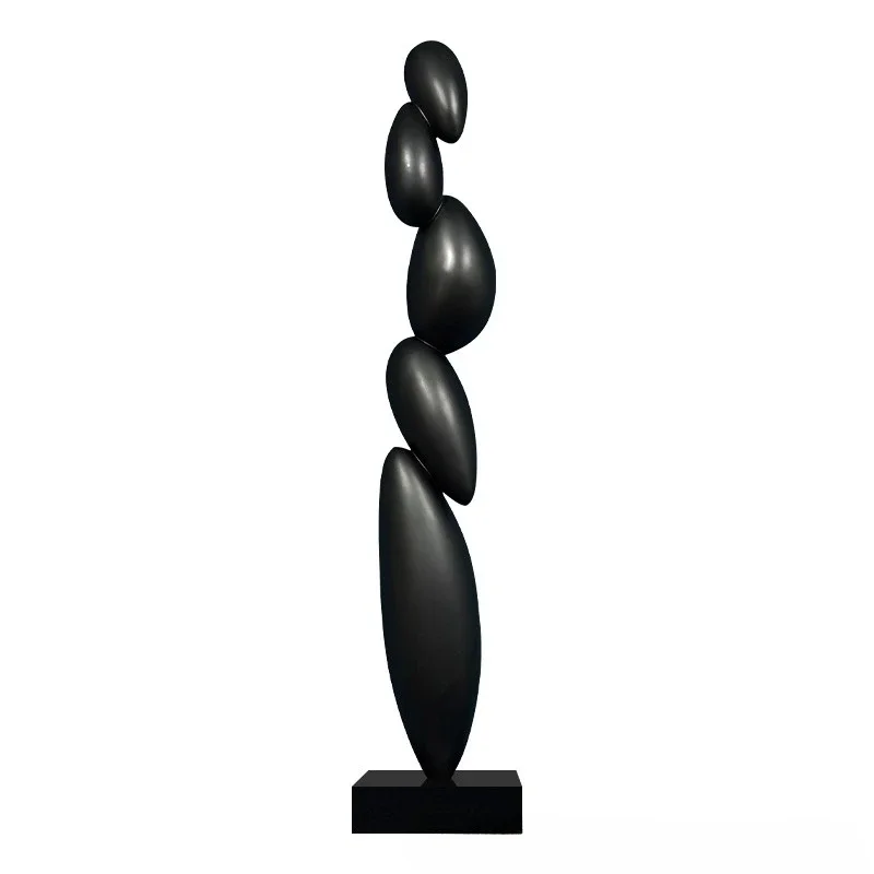 

Modern simple abstract sculpture hotel lobby sales office fiberglass floor decoration ornament