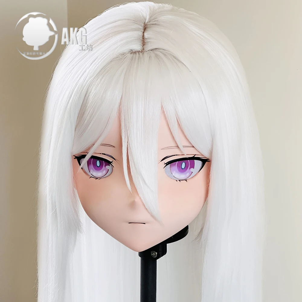 

(AL16)Customize Character Crossdressing Female/Girl Resin Full/Half Head With Lock Anime Cosplay Japanese Animego Kigurumi Mask