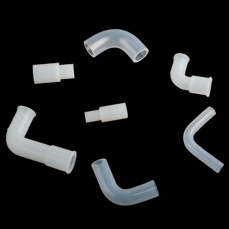 1~5PCS Silicone Flexible Joints Hard Pipe Reducing Direct Elbow Soft Fittings Elastic Right Angle Joints Hose Water Connector