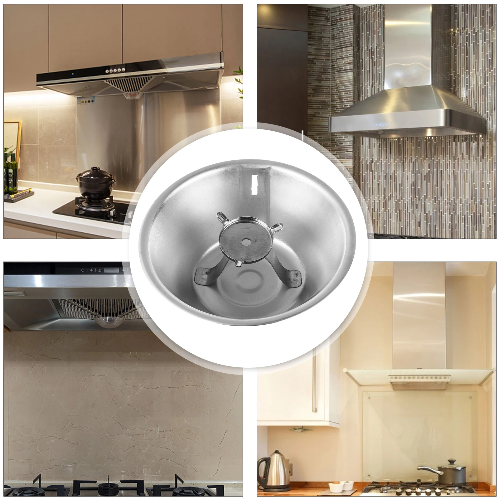 

Stainless Steel Range Hood Cup Metal Collecting Cup For Kitchen Replacement Grease Catcher Home Appliance Accessory Easy