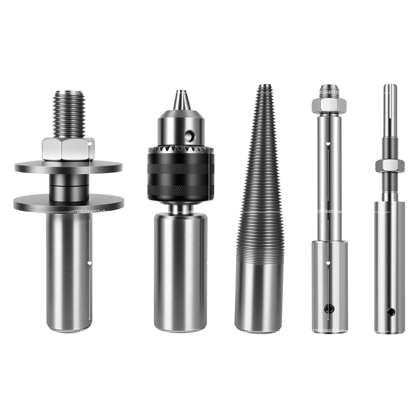 Desktop Polishing Machine Connecting Rod Accessories Chuck Fangs Splint Thread Shaft Connecting Shaft