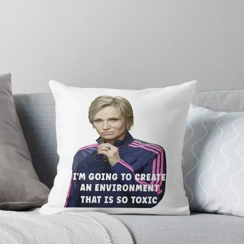 

i'm going to create an environment that is so toxic Throw Pillow Decorative Cushions Couch Cushions pillow