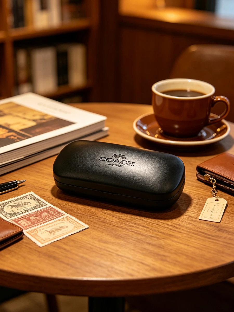 COACH ブラックハードメガネケース耐衝撃性耐圧ポータブル - Men'S Accessories Coach のレビューと価格