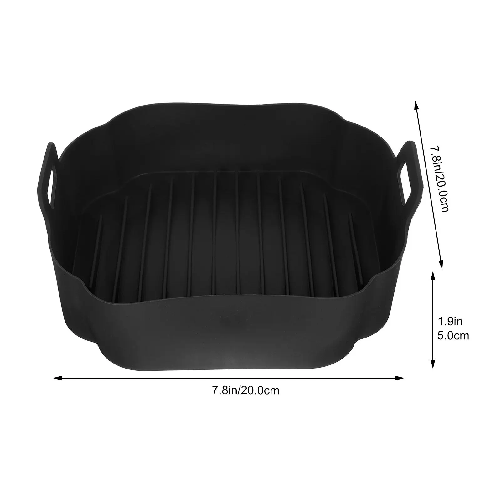Forro de Silicone Reutilizável Antiaderente para Fritadeira de Ar (7 Litros) – Evita que os Alimentos Grudem, Reduz o Uso de Óleo, Lavável na Lava-Lou