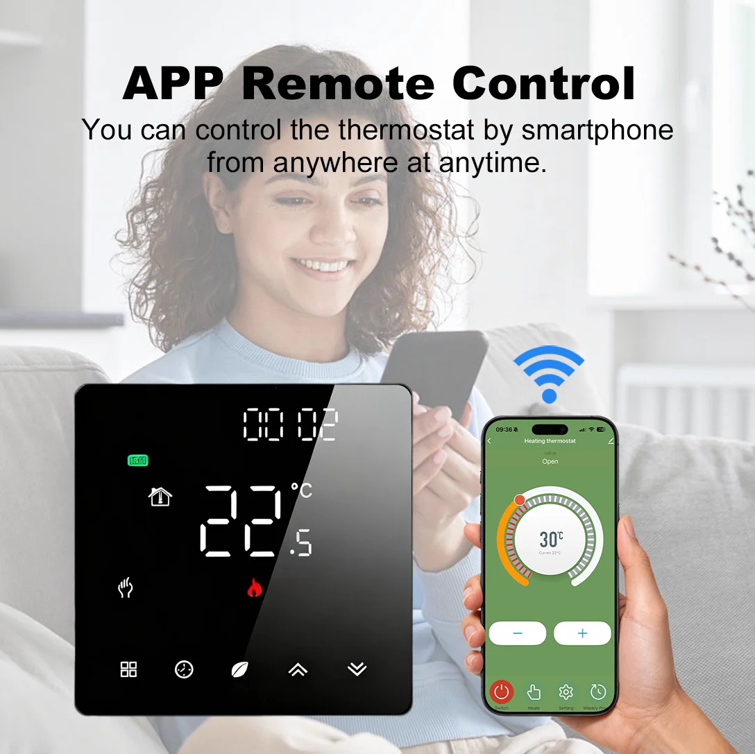 New Smart Thermostat WIFI Programmable Temperature Controller for Water Boiler Electric Heating For Tuya Alexa Google Home Alice