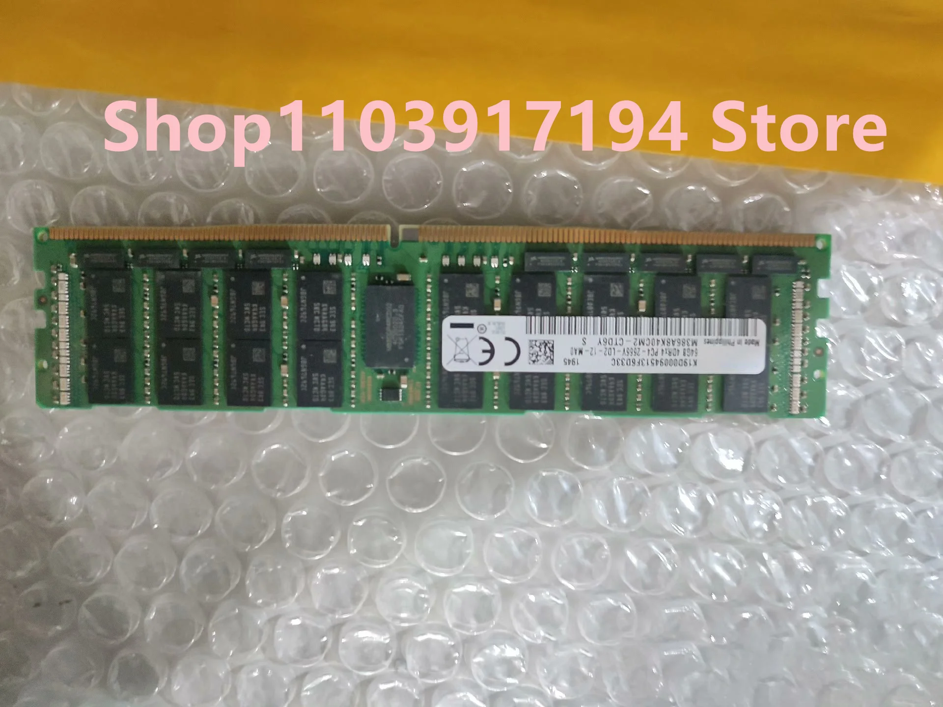 FOR Samsung 64G 4DRx4 PC4-2666V-LD2 REG ECC Server memory