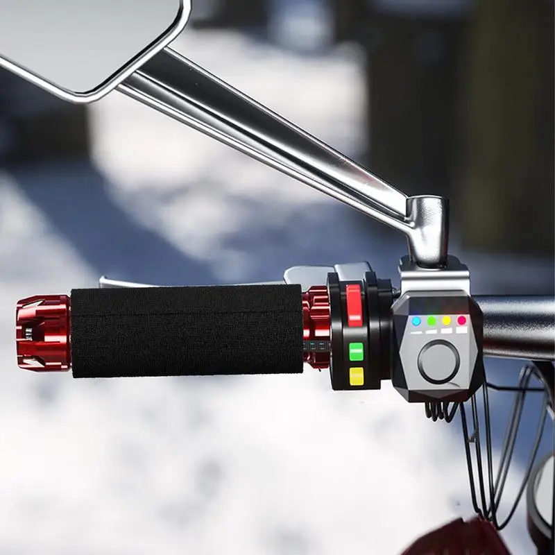 

Ручка на руль мотоцикла с подогревом, грелка на руль для мотоцикла, пять регулируемых температур, грелки для мотоциклетных ручек для мотоцикла