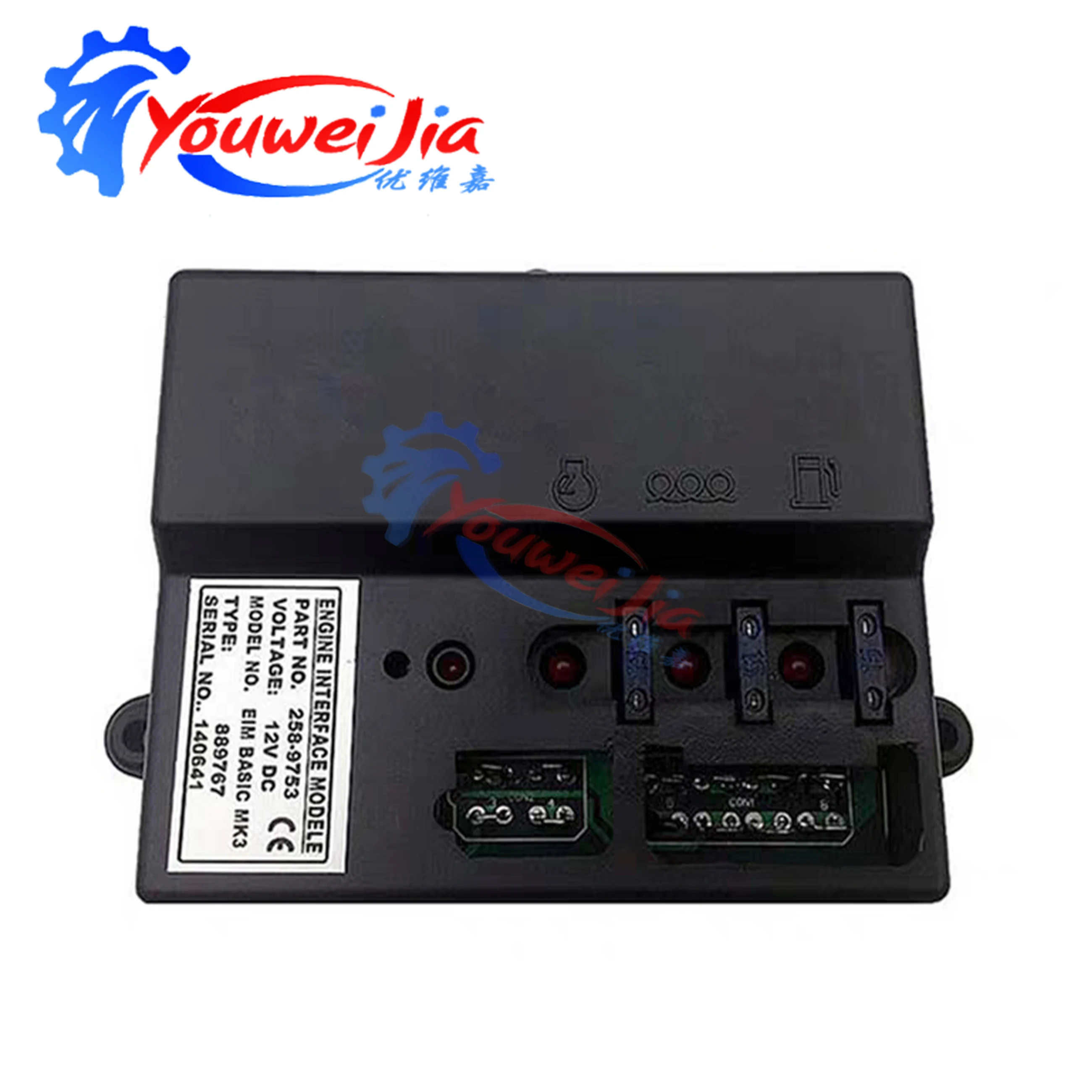 Diesel Generator Engine Interface Module EIM BASIC MK3 Speed Controller Motor Charge Regulator 258-9753 258-9755