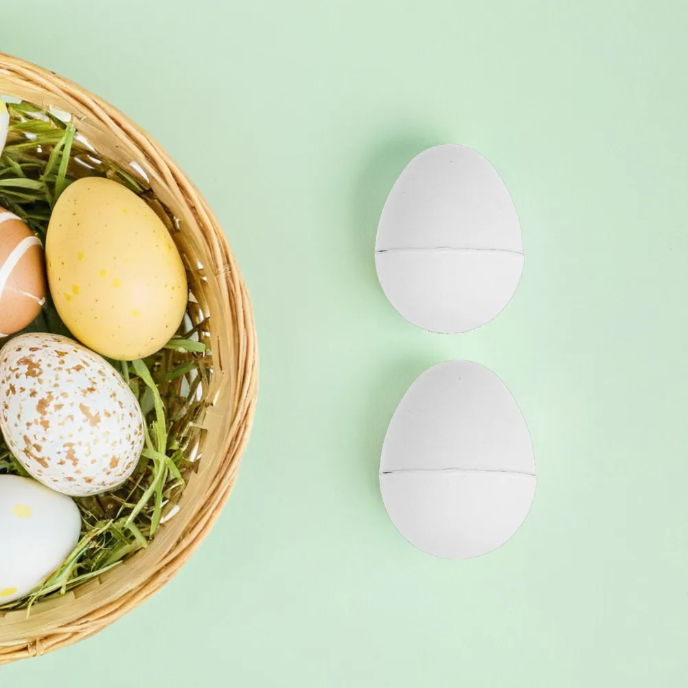 

10 шт. пустых пасхальных яиц из бумаги для творчества, неокрашенные яйца из бумажной массы для раскрашивания, пасхальные украшения, принадлежности для рисования и рукоделия