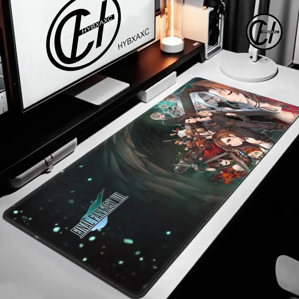 HYBXAXC F-Final Fantasy Mouse Pad Gamer Large New Tifa XXL Keyboard Pad Desk Mats Office Carpet Soft Computer Desktop Mouse Pad