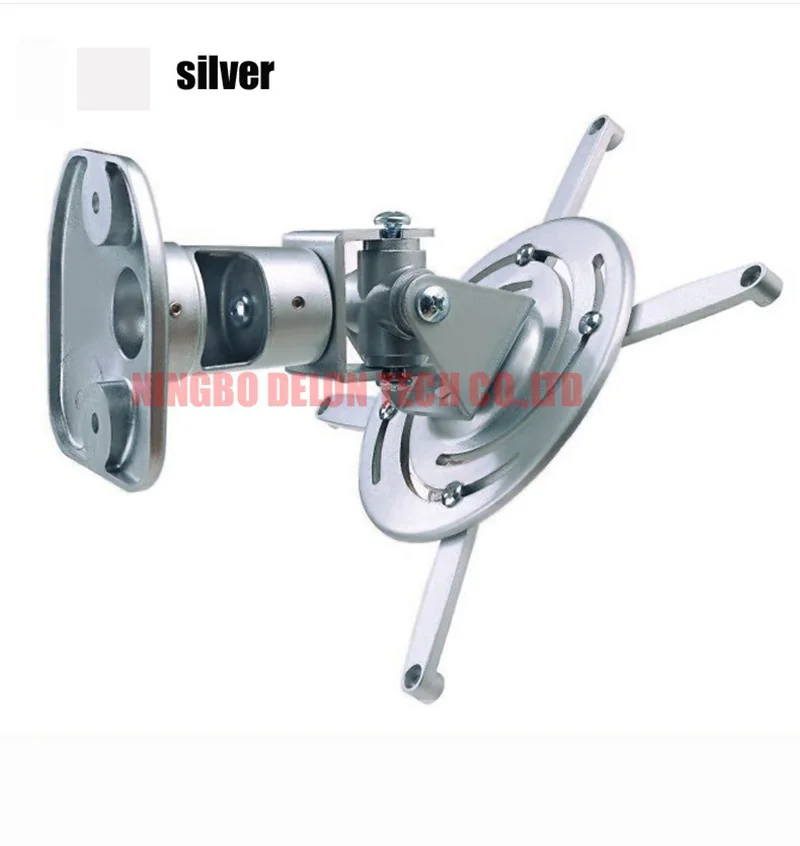 DL-PM3S 13.6kg universal full motion tilt swivel ALUMINUM projector ceiling mounted bracket rack  silver