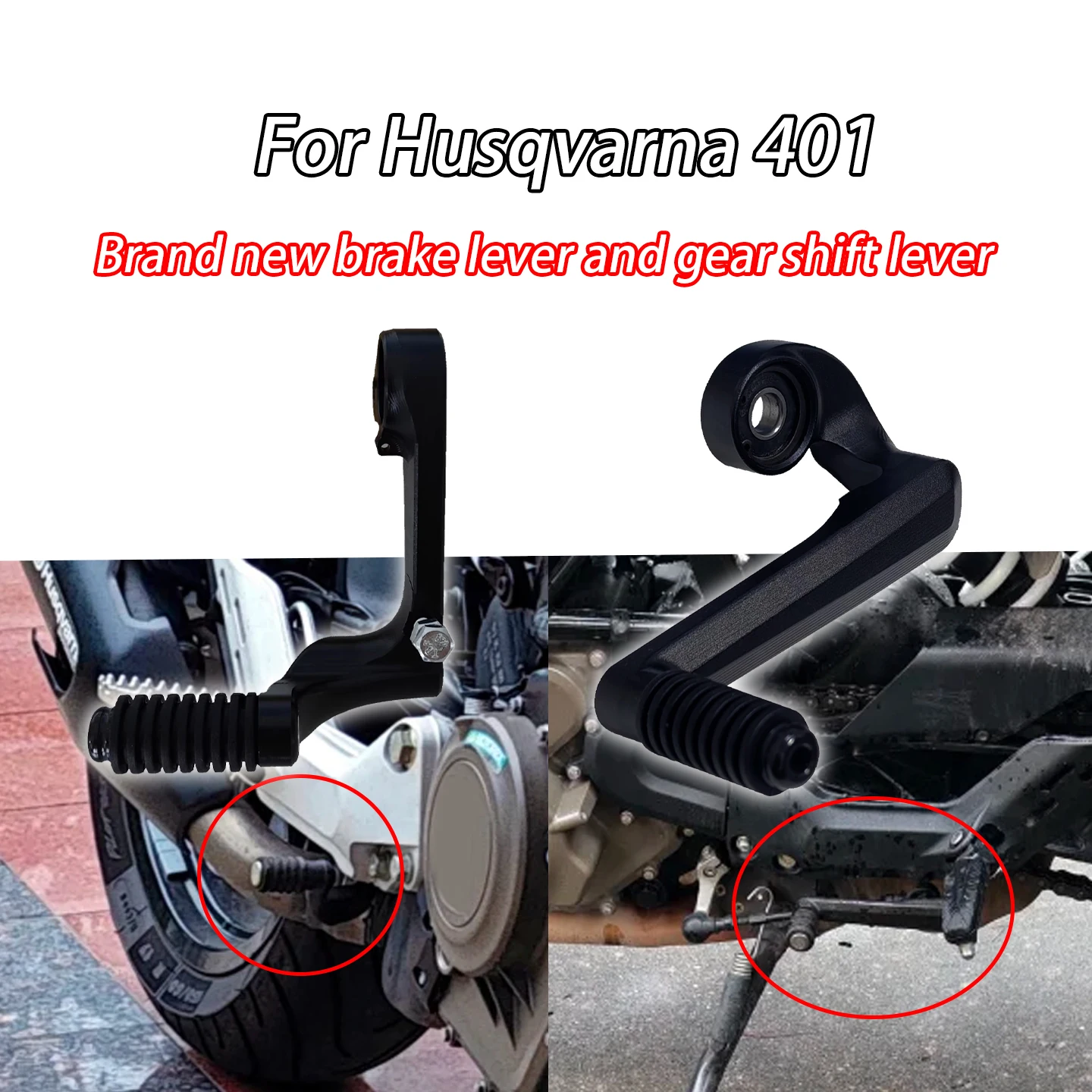 Motorcycle Gear Lever - CNC Aluminium Bremspedal Schalthebel Fußbremshebel für