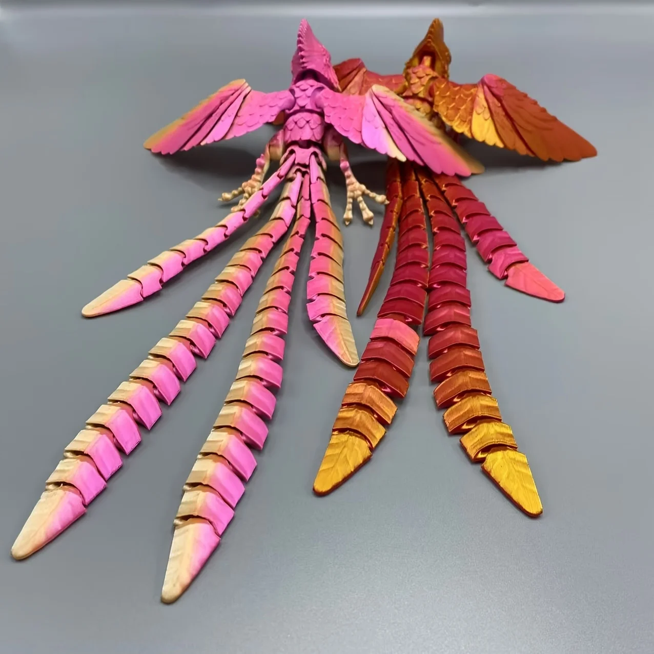 11,8" Maya Mythology inspiriertes 3D-gedrucktes Phoenix- und Raptor-Gelenkmodell – kreatives Drachen-Sammlerstück für Aquarien und Heimdekoration