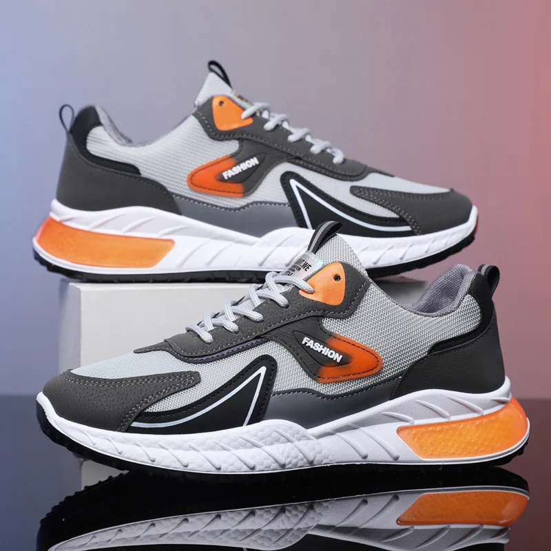 

2026 New Large Size Mesh Shoes Breathable Casual Sports Shoes Fashionable Lightweight Running Shoes