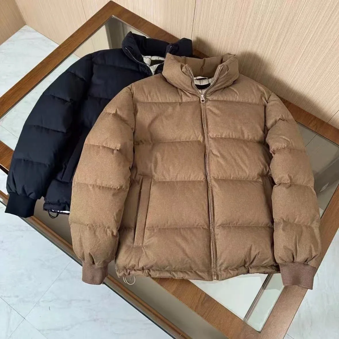 سترة LP Old Money Wind ذات ياقة واقفة وأسفل #2