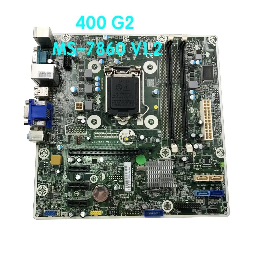 

Подходит для настольной материнской платы HP 400 G2 MS-7860 V1.2 780323 -001 780323 -501 718775 -002 Материнская плата, 100% протестирована, полностью работает