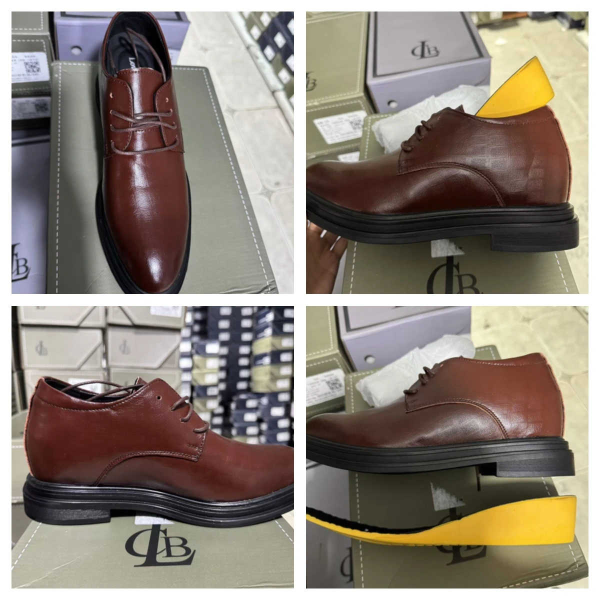 ลิฟท์รองเท้าผู้ชายรองเท้า 3/6/8 ซม.ผู้ชายรองเท้าอย่างเป็นทางการฤดูหนาว/ฤดูใบไม้ผลิคลาสสิกธุรกิจหรูหราผู้ชาย Oxfords รองเท้าชุดรองเท้า