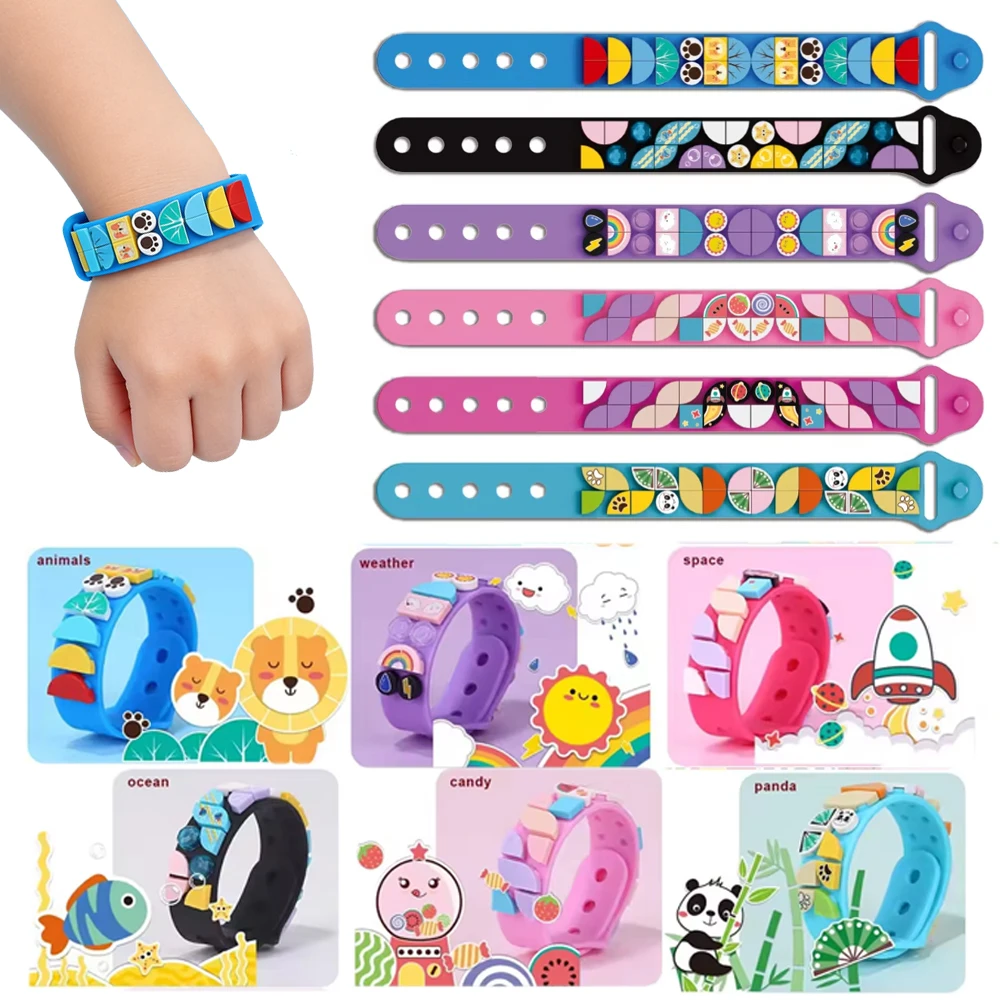 

Набор для создания браслетов из силиконовых точек (1/6 шт.), креативные строительные блоки-точки, силиконовые браслеты DIY, набор для изготовления браслетов дружбы, подарки на день рождения для детей