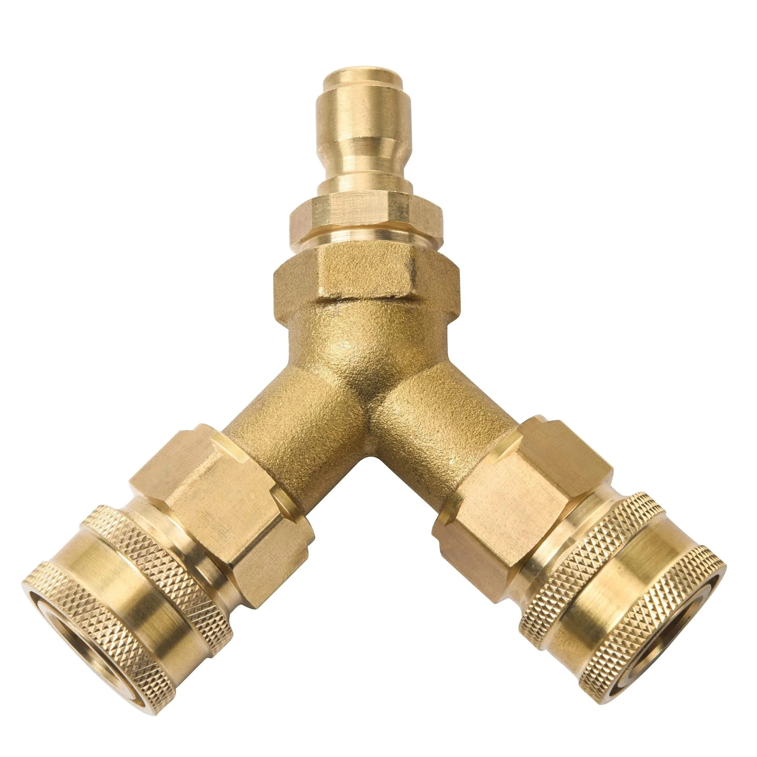 Dual‑Gun High‑Pressure Splitter, 3/8